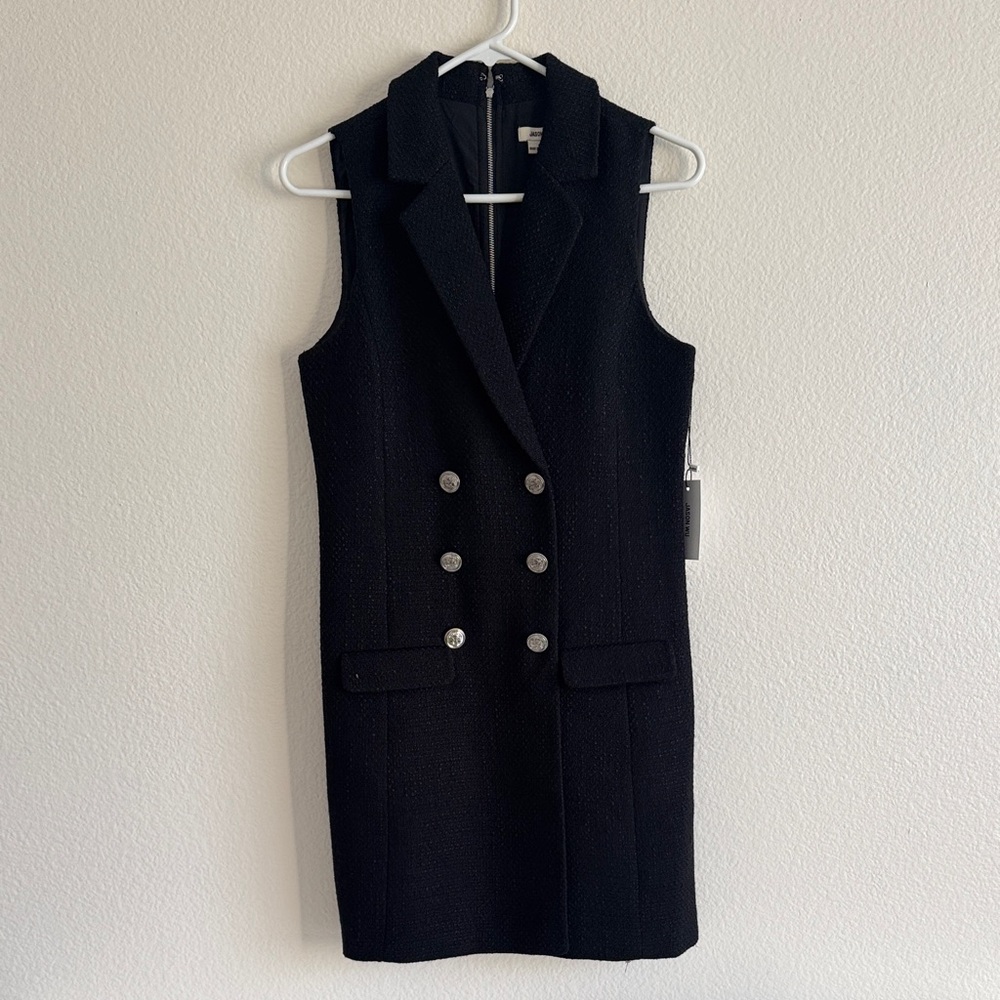 Jason Wu Black Textured Sleeveless Dress